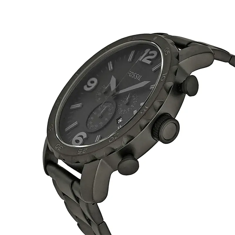 Fossil Nate Chronograph Black Men's Watch- JR1401